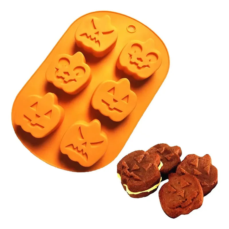 Moldes Halloween Moldes Silicona Halloween Molde De Halloween Molde Calabaza Molde Calabaza 6 Cavid Moldes Para... Naranja
