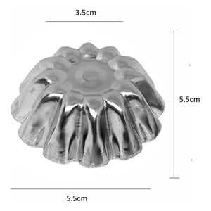 Pack X6 Molde Mini Tartaleta Moldes Tarta De Coctel Flor 5.5