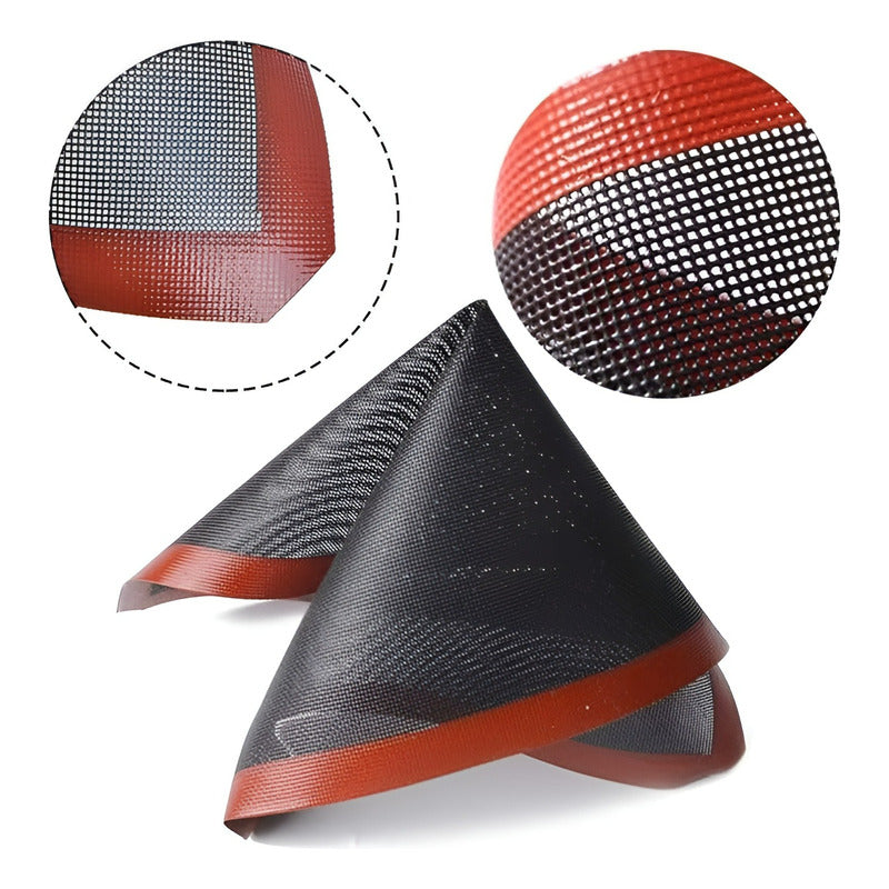 Pack X4 Lamina Silicona Tapete Horno Microperforado 60x40cm Negro