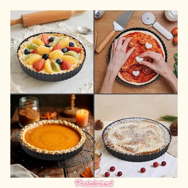 Molde Tartaleta Desmontables Molde Desmontable Tarta Moldes Reposteria 30cm Color Gris Oscuro Moldes De Pies Molde Kuchen Desmontable Tarta Kuchen Queque Molde Para Pies Postres Moldes Pasteleriuscl