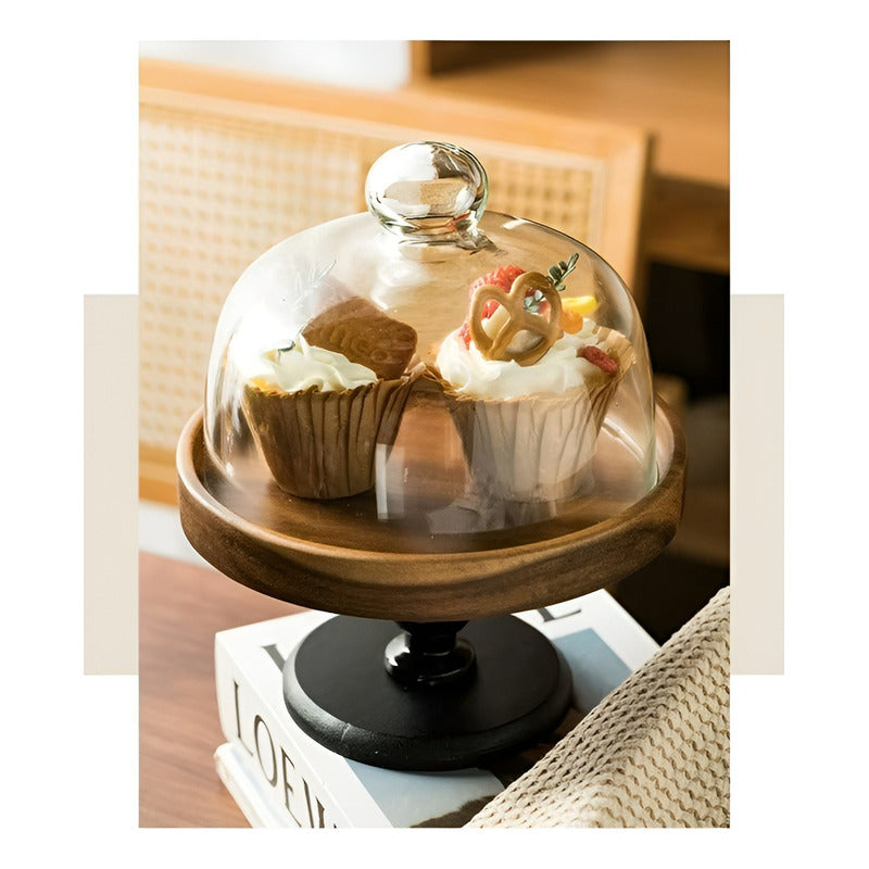 Porta Cupcake Base De Torta Base Para Cupcakes Soporte 18cm Negro