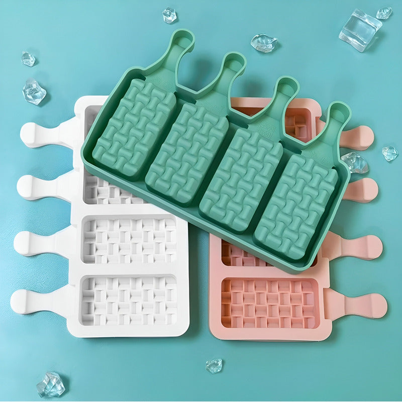 Moldes De Silicona Reposteria Molde Helados Molde Paletas 4c Blanco