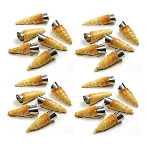 Pack X24 Cono Molde Para Cannoli Molde Cocina Cachito Croissant Pan Danes Molde Cono Molde De Cachitos Molde Para Cannoli Molde Para Conito Molde Cachito Molde Cannoli Molde Pasteleriuscl Gris
