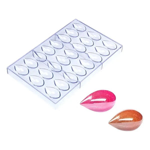 Molde Para Chocolate Ovalado De Acrílico Con 24 Cavidades Molde De Barra De Chocolate Herramientas Para Pastelería Molde De Chocolate 3d Molde Duradero Fácil Liberación Antiadherente Pasteleriuscl