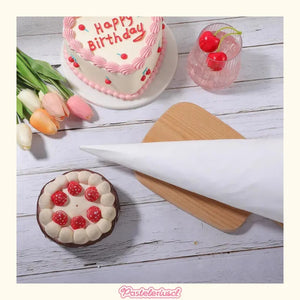 Pack X5 Manga Pastelera Profesional Tela Mangas De Tela 40cm Bolsas De Tela Reutilizables Para Decoración De Pasteles... Blanco
