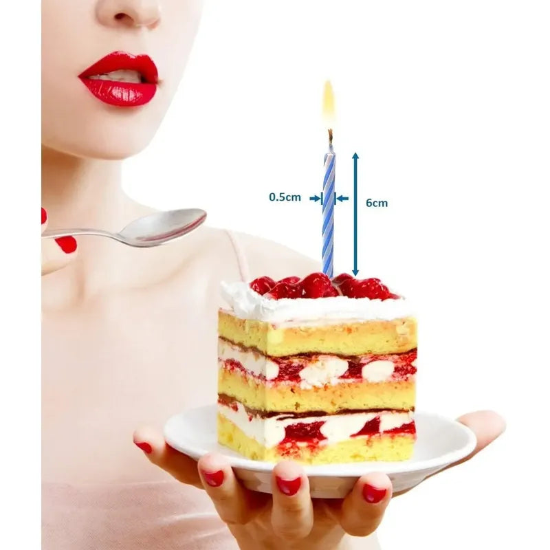 Set 24 Velas De Cumpleaños Vela Decorativa Vela De Torta