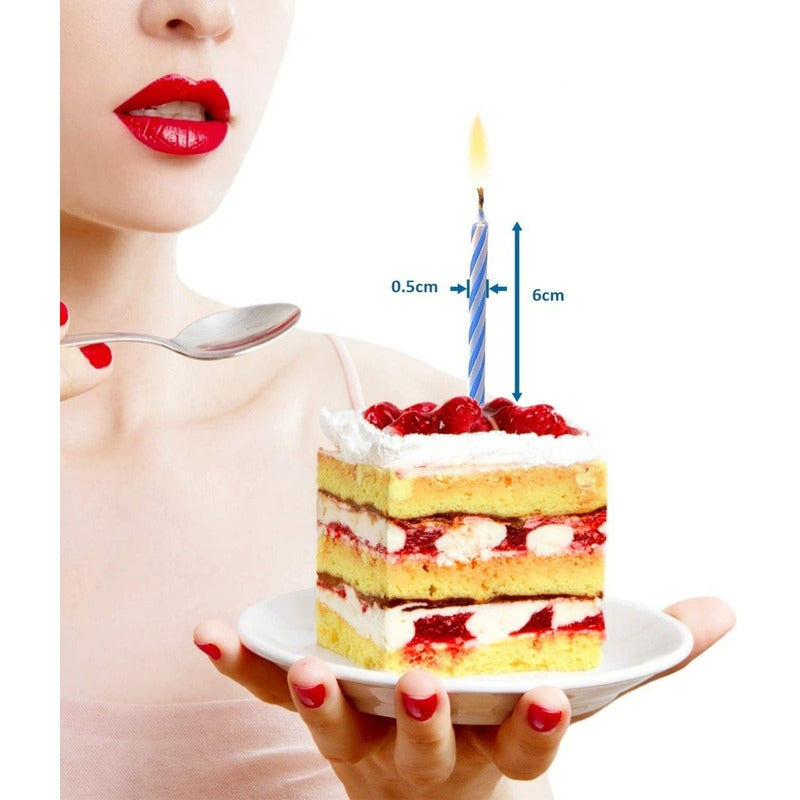 Set 24 Velas De Cumpleaños Vela Decorativa Vela De Torta