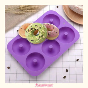 Pack X2 Moldes De Silicona Donas Moldes Donuts Molde Dona 6 Molde De Silicona Para Bagel Antiadherente Para Hornear... Multicolor.