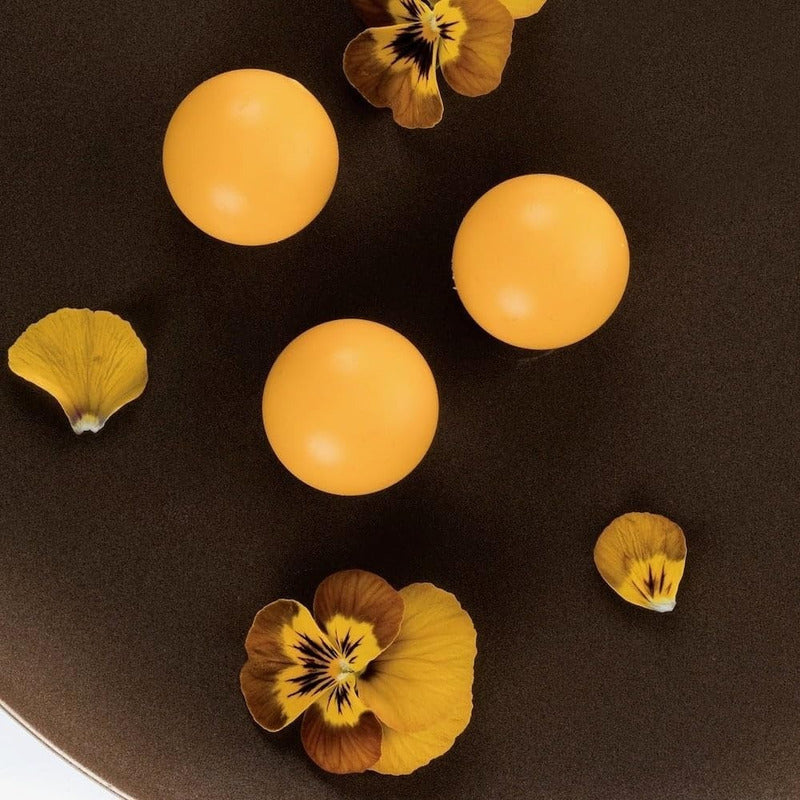 Moldes De Chocolate Moldes Chocolate Silicona 15 Esfera Marrón