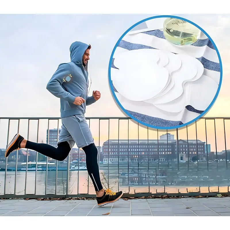 X100 Parches Protectores Piel Antitranspirantes Axilas Polera Antitranspirantes Protectores Dérmicos Protectores... Blanco