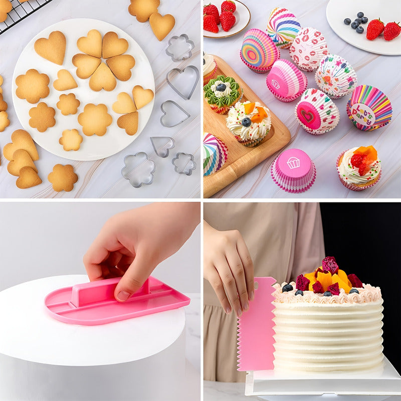 Kit Pasteleria Set Reposteria Kit Reposteria Completo 286pcs