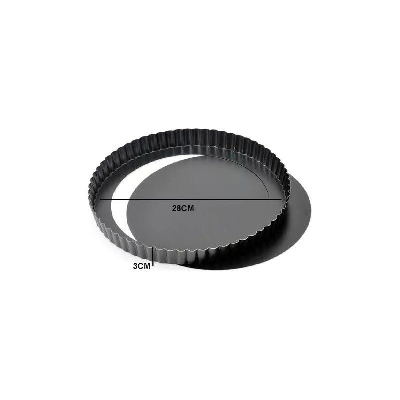 Pack X2 Moldes Desmontable Molde Desmontables Moldes 28cm Gris