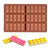 Moldes De Chocolate Moldes Bloque Chocolate Silicona Apilabl Marrón