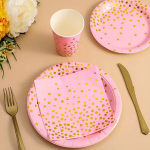 20 Vajilla De Cumpleaños Servilleta Platos Vaso Desechables