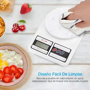Balanza De Cocina Digital Genérica Sf-400 Blanca Blanco