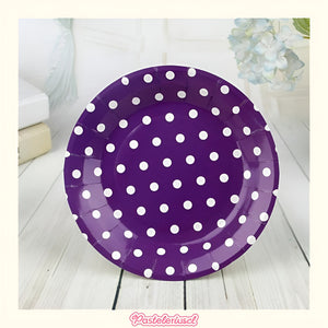 10 Platos Desechables Platos De Papel Platos Cumpleaños 18cm Violeta