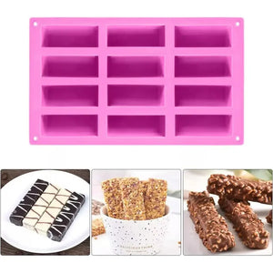 Moldes Silicona Barra Cereal Chocolate Molde Silicona Barra Multicolor