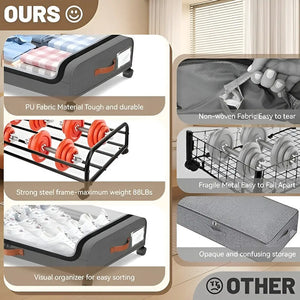 2 Cajas Almacenamiento Caja Organizadora Grande Cajones 80cm Cajas Organizadoras Para Guardar Caja Almacenamiento Caja... Liso