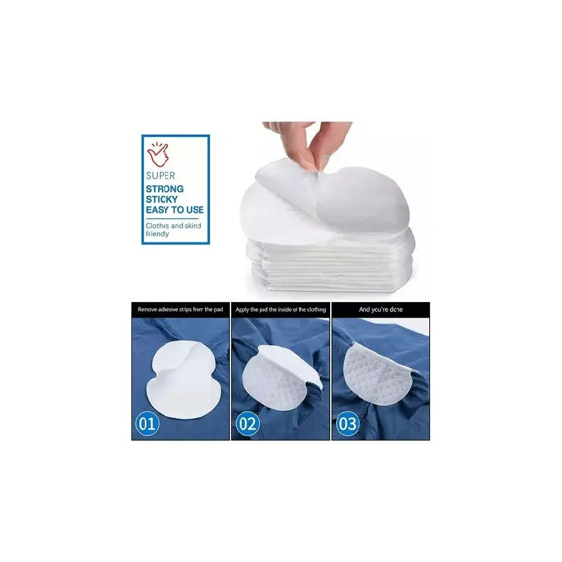 X120 Parches Protectores Piel Antitranspirantes Axilas Polera Antitranspirantes Protectores Dérmicos Protectores... Blanco