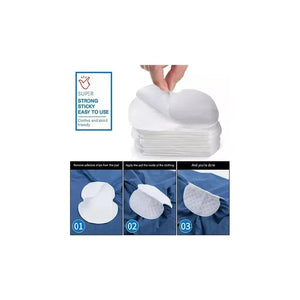 X120 Parches Protectores Piel Antitranspirantes Axilas Polera Antitranspirantes Protectores Dérmicos Protectores... Blanco