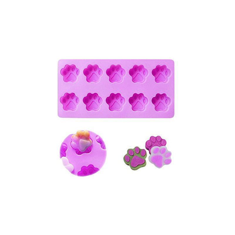 Pack X4 Moldes De Chocolate Moldes Silicona Patitas Patas Surtido