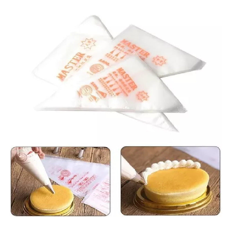 100 Mangas Pastelera Desechables Manga Pasteleras Desechable Blanco