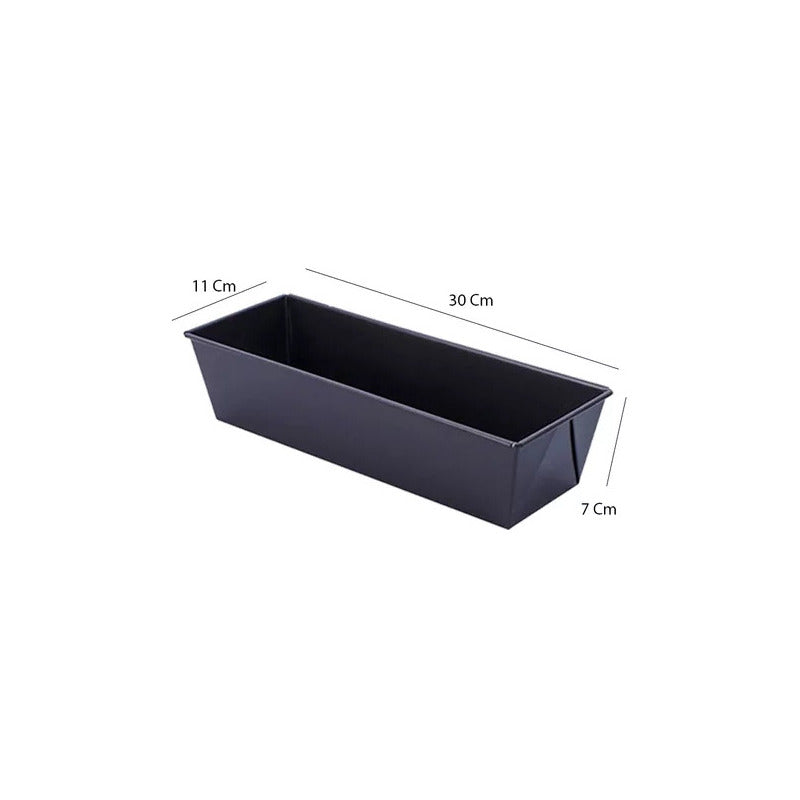 Molde Pan Moldes Para Pan De Molde Rectangular Queques 30cm Gris Oscuro