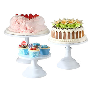 Set 3 Base Para Tortas Porta Cupcake Porta Tortas Exhibicion