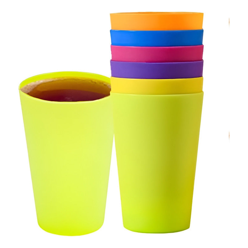 6 Set De Vasos Vasos Plastico Vasos Reutilizables De Fiesta - Multicolor