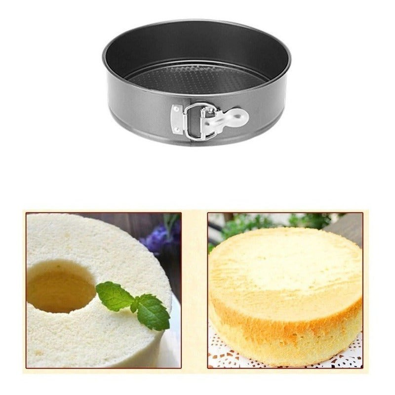 Molde Torta Moldes Queque Moldes Desmontables Mini Redondo Gris