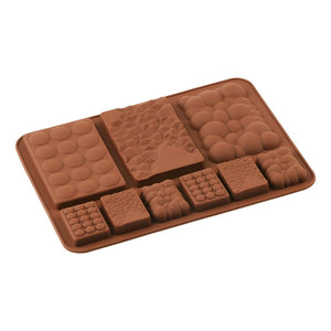 Pack X4 Moldes Chocolate Molde De Silicona Reposteria Gofres