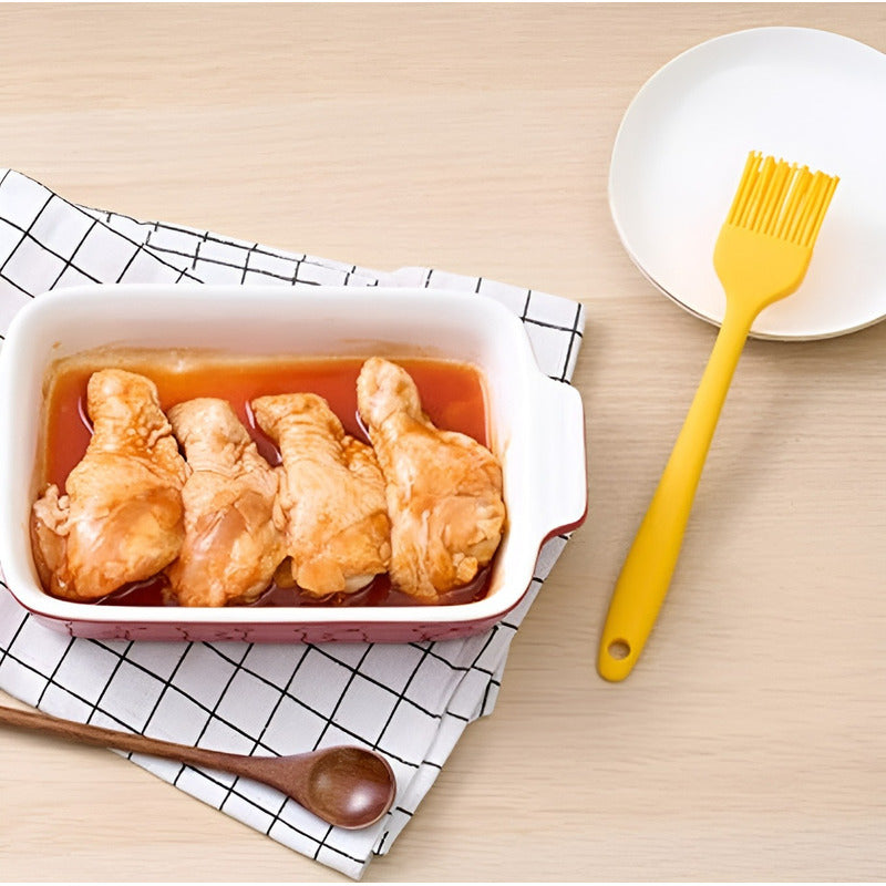 Brochas De Silicona Reposteria Utensilios Cocina Pincel 26cm Multicolor