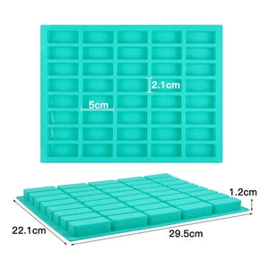 Moldes Silicona Barra Chocolate Moldes Hielo Molde Jabon  Azul