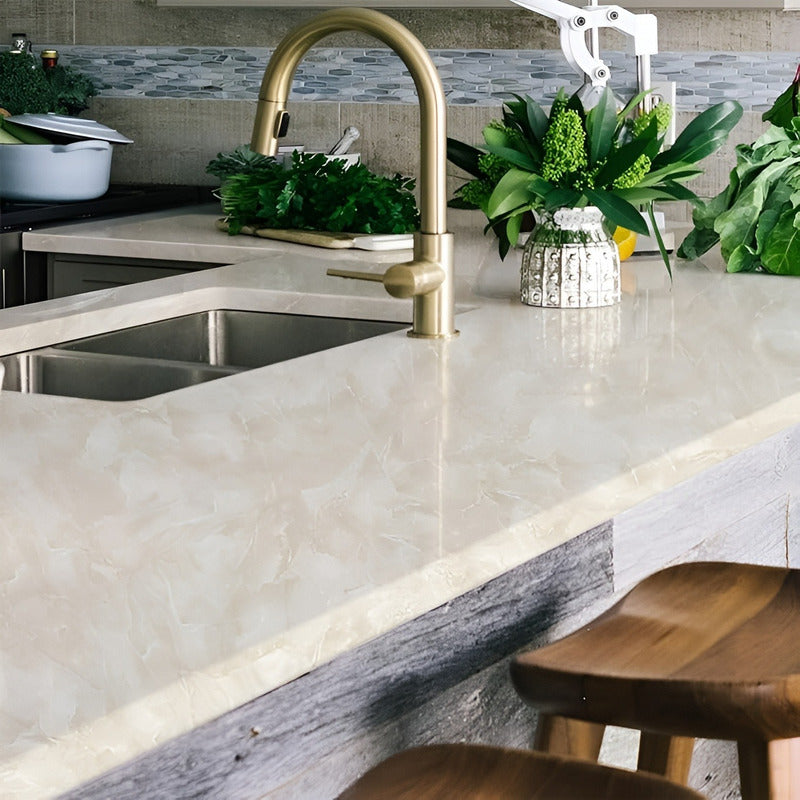 2 Papel Para Pared Papel Mural Pvc Autoadhesivo Marmol 10mts Beige