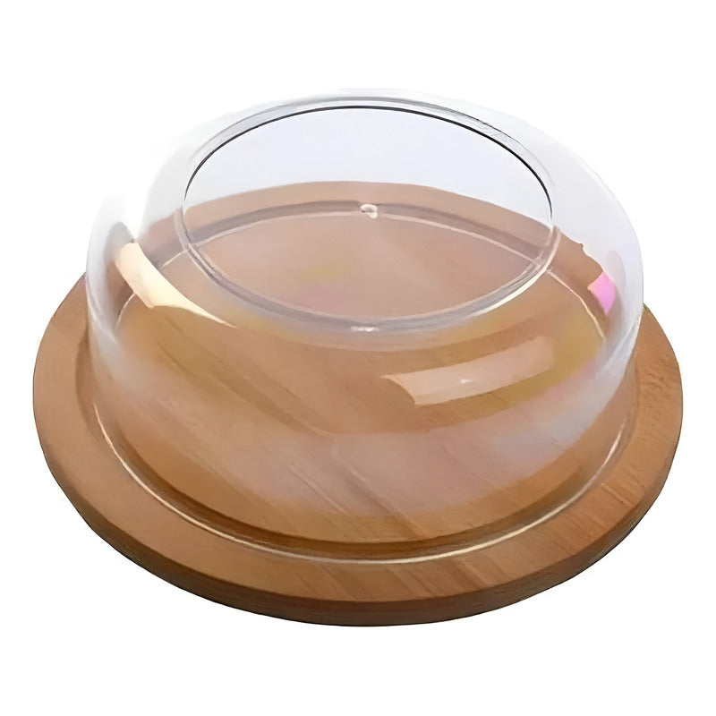 Base Para Torta Porta Torta Cupula De Vidrio Exhibición 25cm