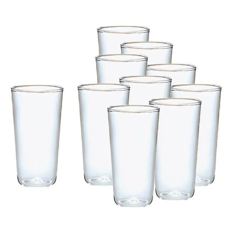 50 Set Vasos Desechables Vaso Plastico Vasos Acrilicos 300ml Transparente