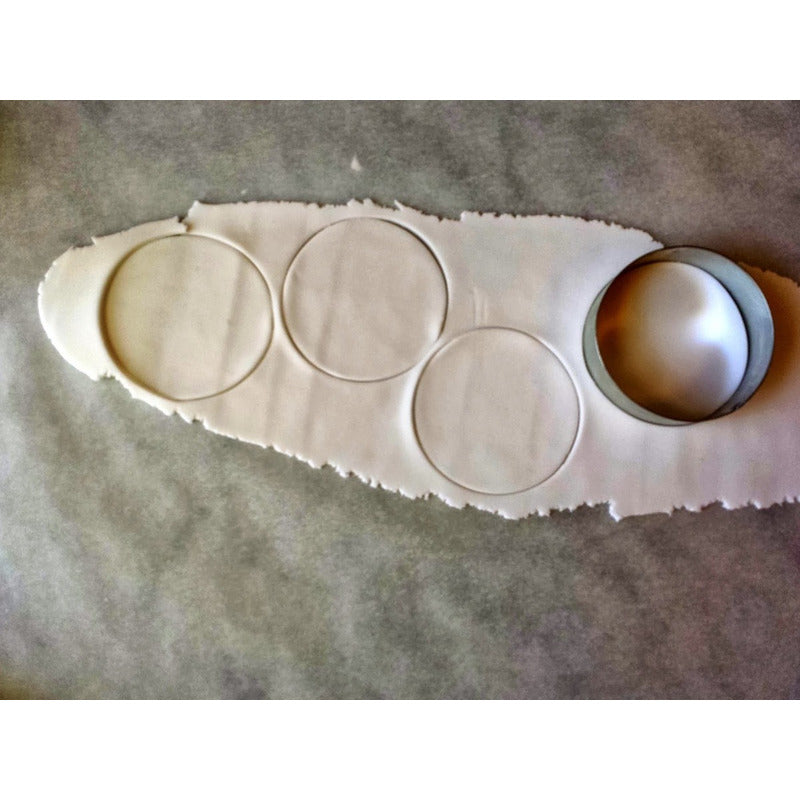 14 Moldes Galletas Circulo Molde De Galleta Cortador Galleta Plateado