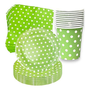 Vajilla Desechable Vasos Descartables Servilleta Platos 23cm