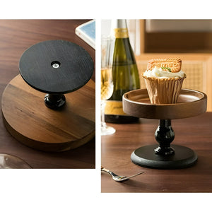 Porta Cupcake Base De Torta Base Para Cupcakes Soporte 18cm Negro
