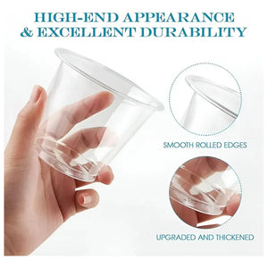 100 Vaso Plastico Vasos Desechables Vaso Pequeño 5oz 148ml Transparente