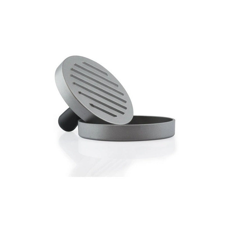 Prensa Para Hamburguesas Molde Hamburguesa Aluminio Parrilla Gris