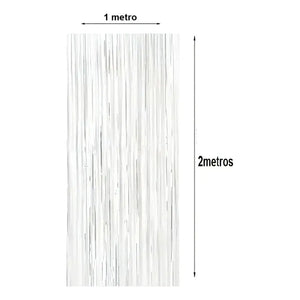 Guirnalda Cortina Metálicas Cortina De Cumpleaño Blanco 2x1m Cortina De Flecos Para Fiesta Accesorios Para Cabina De Fotos Para Cumpleaños Cortinas De Fondo De Papel Para Decoración Pasteleriuscl