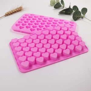 Pack X2 Molde Silicona Moldes Silicona Reposteria 55 Corazon