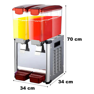 Dispensadores Bebidas Doble Dispensador Agua Electrico 18l Dispensador De Bebidas Comerciales Dispensador De Jugo De... Plateado