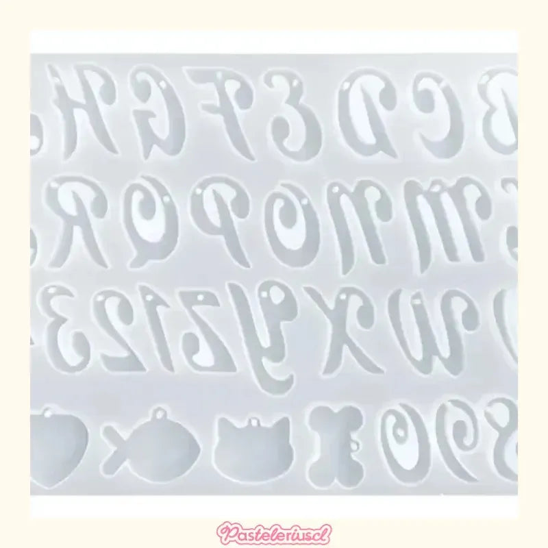 X2 Molde Silicona Moldes Resina Letra Molde De Silicona 41 Color Transparente 41 Cavid Molde De Resina Del Alfabeto Con Letras Para Hacer Joyas Colgantes Y Manualidades Molde De Silicona Pasteleriuscl