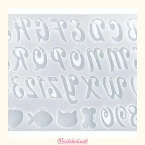 X2 Molde Silicona Moldes Resina Letra Molde De Silicona 41 Color Transparente 41 Cavid Molde De Resina Del Alfabeto Con Letras Para Hacer Joyas Colgantes Y Manualidades Molde De Silicona Pasteleriuscl