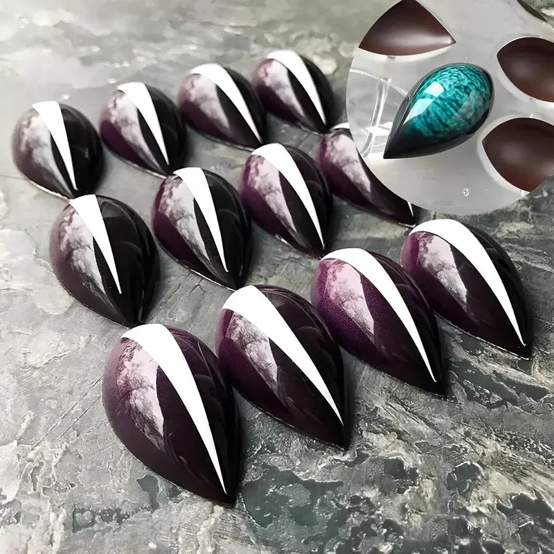Molde Para Chocolate Ovalado De Acrílico Con 24 Cavidades Molde De Barra De Chocolate Herramientas Para Pastelería Molde De Chocolate 3d Molde Duradero Fácil Liberación Antiadherente Pasteleriuscl