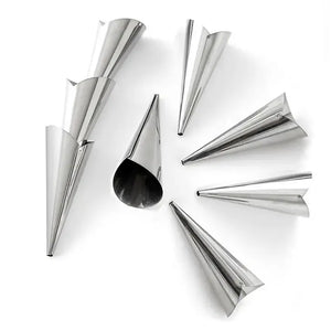 Pack X12 Cono Molde Para Cannoli Molde Cocina Cachito Croissant Pan Danes Molde Cono Molde De Cachitos Molde Para Cannoli Molde Para Conito Molde Cachito Molde Cannoli Molde Pasteleriuscl Gris