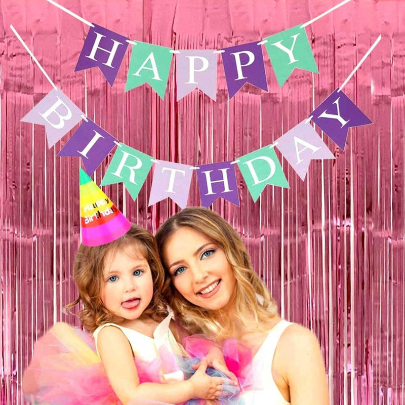 Guirnalda Cortina Metálicas Cortina De Cumpleaños Decoracion