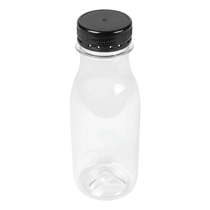 X24 Botellas Plasticas Transparentes Botella Con Tapa 300ml Botellas Transparentes Agua Botellas Plasticas Para Jugos... Transparente
